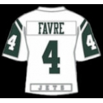 NEW YORK JETS BRETT FAVRE WHITE JERSEY