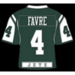 NEW YORK JETS BRETT FAVRE GREEN JERSEY