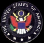 GREAT SEAL OF THE USA BLACK VERSION PIN