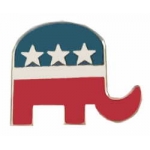 Classic Republican Pins Party Grand Old Party GOP Elephant Lapel Hat Pin 