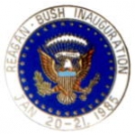 RONALD REAGAN GEORGE BUSH 1985 PRESIDENTIAL INAUGURATION PIN