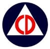 UNITED STATES CIVIL DEFENSE LOGO PIN