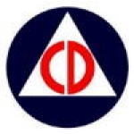 UNITED STATES CIVIL DEFENSE LOGO PIN