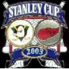 ANAHEIM MIGHTY DUCKS REDWINGS 2003 NHL PLAYOFF PIN