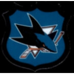 SAN JOSE SHARKS HOCKEY SHIELD PIN