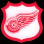 DETROIT REDWINGS HOCKEY SHIELD PIN