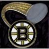 BOSTON BRUINS PIN PUCK GLITTER TRAIL PIN