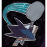 SAN JOSE SHARKS PIN PUCK GLITTER TRAIL PIN