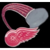 DETROIT REDWINGS PIN PUCK GLITTER TRAIL PIN
