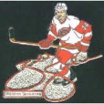 DETROIT REDWINGS B SHANAHAN SIGNATURE ACTION PIN