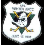 ANAHEIM MIGHTY DUCKS INAUGURAL SHIELD NHL PIN