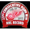 DETROIT REDWINGS 23 CONSECUTIVE WINS PIN NHL RECORD PIN