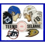 TEEMU SELANNE WINNIPEG JETS PIN ANAHEIM DUCKS PIN NHL PIN