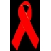 RED RIBBON PIN AIDS PIN DRUGS AND ALCOHOL PREVENTION PIN