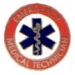 EMT PIN EMERGENCY MEDICAL TECHNICIAN PIN RED RD