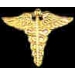 CADEUSES PIN GOLD MEDICAL SMALL CADEUSES LOGO PIN