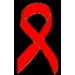 RED RIBBON PIN AIDS CUTOUT PIN