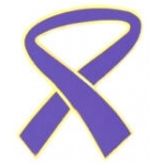 PURPLE RIBBON PIN