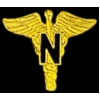 NURSE N CADEUSES GOLD PIN