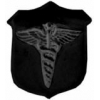 CADEUSES BLACK SUBDUED SHIELD LOGO PIN