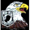 POW MIA EAGLE WITH LOGO PIN