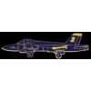 USN NAVY BLUE ANGELS F-18 HORNET WHEELS DOWN AIRPLANE PIN
