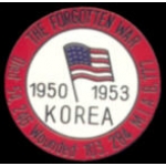 KOREAN WAR THE FORGOTTEN WAR 1950-1953 PIN