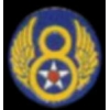 US AIR FORCE 8TH AIR FORCE LOGO PIN