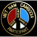 VIETNAM CAMBODIA LAOS WAR GAMES PARTICIPANT PIN