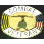 VIETNAM VETERAN COMBAT VETERAN HELICOPTER PIN