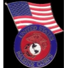 USMC MARINE CORPS LOGO WITH USA FLAG COMBO PIN