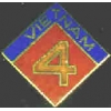 USMC MARINE CORPS 4TH DIVISION VIETNAM PIN