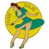 JIVIN JULIE NOSE ART PIN