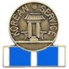 KOREAN WAR VETERAN PIN SERVICE WITH RIBBON PIN