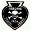 AIRBORNE PIN DEATH FROM ABOVE PIN SKULL PIN