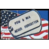 POW MIA NEVER FOGOTTEN PIN
