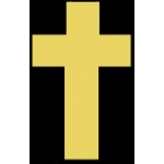 CHRISTIAN CHAPLAINS CROSS GOLD TONE RELIGION PIN