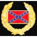 CONFEDERATE REBEL FLAG LAURAL PIN