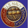 USN NAVY HONORABLE DISCHARGE PIN