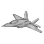F-22 RAPTOR PIN CAST STYLE STEALTH FIGHTER AIRPLANE PIN