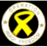 OPERATION IRAQI FREEDOM YELLOW RIBBON PIN