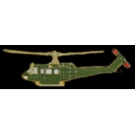 UH-1 HUEY GREEN SIDE VIEW IROQUIS UH1 HELICOPTER PIN