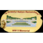 WORLD WAR 2 MEMORIAL A GRATEFUL NATION WW2 PIN