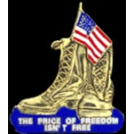 THE PRICE OF FREEDOM ISN'T FREE PIN