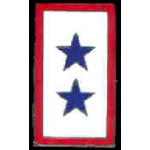 BLUE STAR SERVICE FAMILY 2 MEMBERS IN THE MLITARY PIN