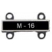 M16 RIFLE QUALIFICATION ATTACHMENT M-16 ROCKER BADGE