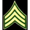 US ARMY SERGEANT E-5 CHEVRONS PIN