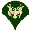 US ARMY SPECIALIST SPEC 4 PINS RANK CHEVRON GREEN PIN