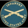US ARMY INFANTRY ROUND LOGO PIN