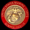 US MARINE CORPS PIN ROUND 5/8 INCH USMC SEMPER FI PIN